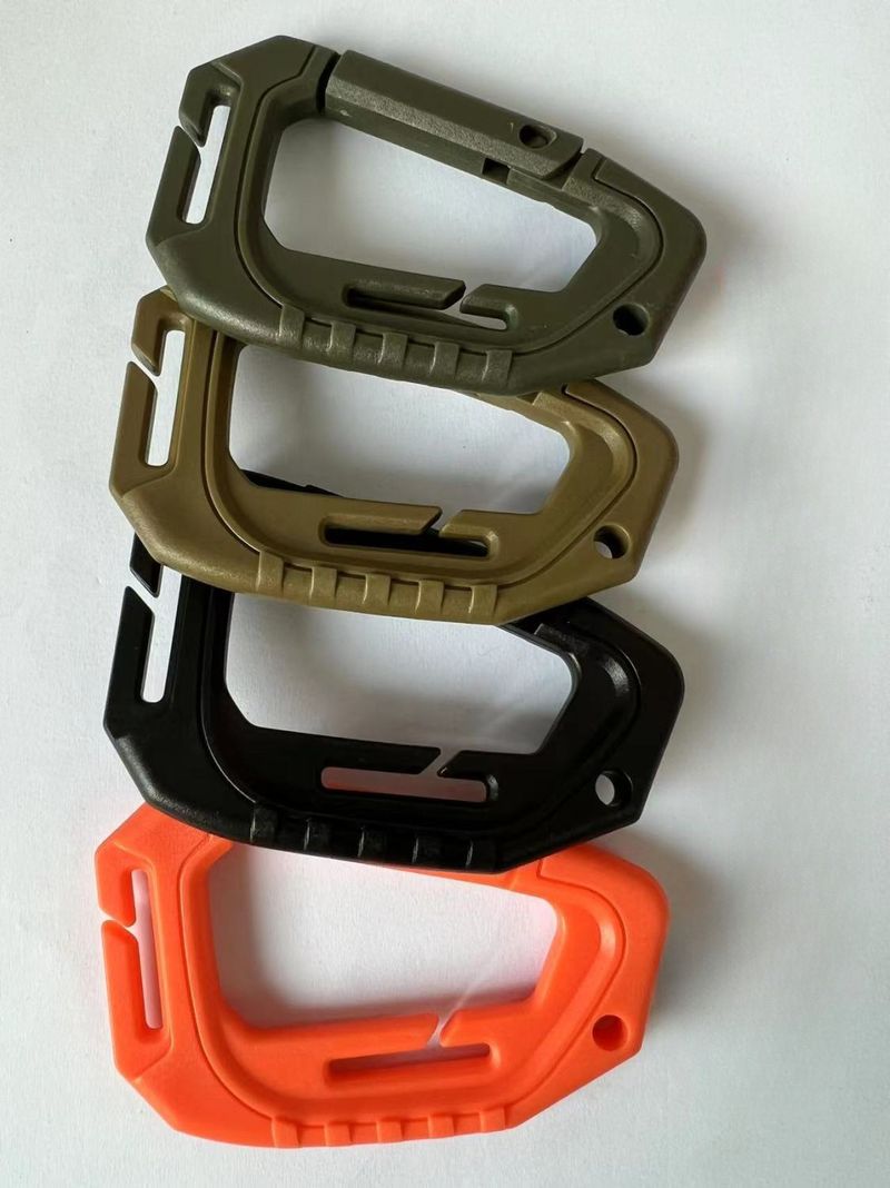 Outdoor Carabiner Quicdraw Tactical Multi-Function D-Shaped Bucle Lightweight Medium Climbing Plastic Steel Spring_voghion.com