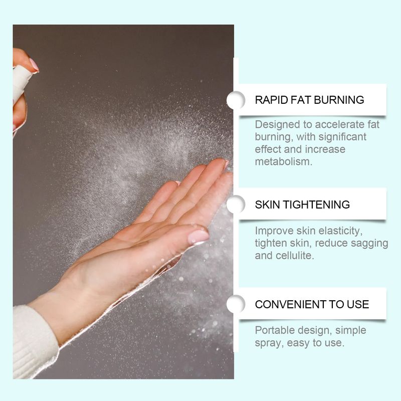 Kierperformungs- a Schlankheetsspray, weist d'Figur, mécht de Bauch zou, entspannt de Kierper, liicht a fest, Kierperformungspfleeg-Sticker_voghion.com