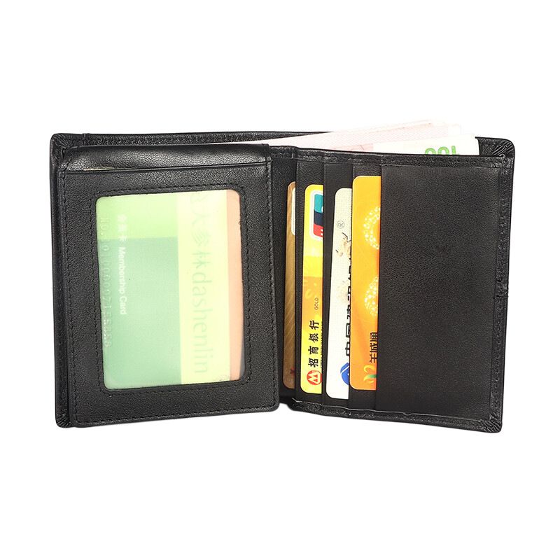 Men's Horizonal Genuine Leaher Shor Top Layer Cowhide 70% Off Silver Muli-Card Slo Money Clip Business Casual_voghion.com
