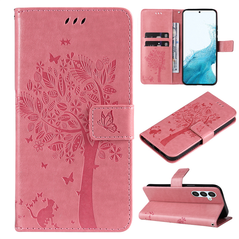 Custodia per cellulare in pelle di vibrazione carina per Samsung Galaxy A54 A34 A24 A14 A04S A04E Cover posteriore magnetica con slot per schede_voghion.com