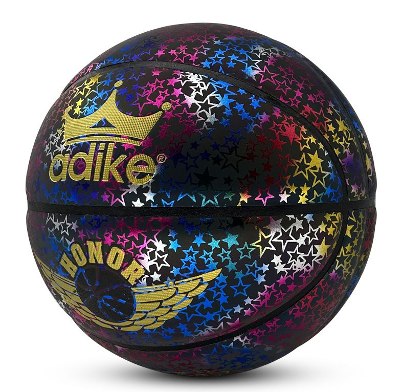 Palla da basket riflettente piena di stelle modello come regalo di compleanno per il fidanzato n. 7 Palla da basket Palla da basket_voghion.com