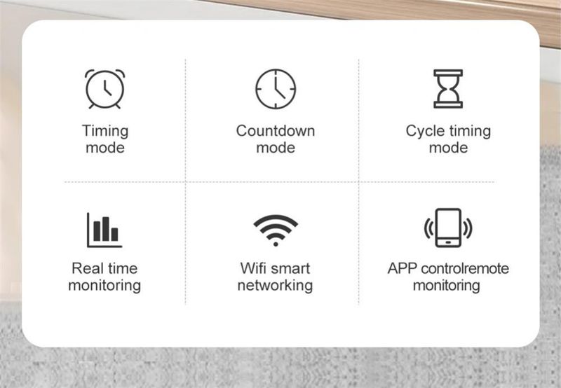 Interruttore automatico Wi-Fi con misurazione 63A1P Din Rail Telecomando App Home Smart Life Modulo timer_voghion.com