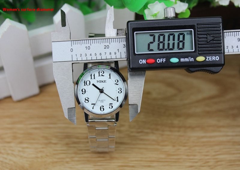 MiKe8198 Steel Belt Digital Waterproof Couple Elderly Men's and Women's Quartz Watch_voghion.com