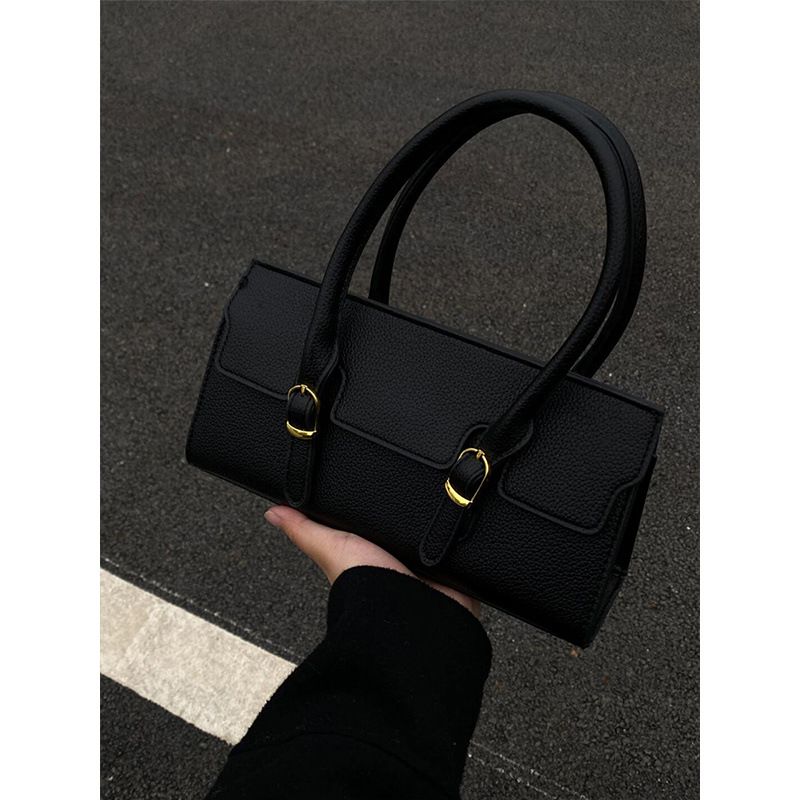 Elegante borsa a tracolla da donna - Borsa a tracolla baguette alla moda in pelle sintetica, design minimalista per lavoro e viaggi_voghion.com