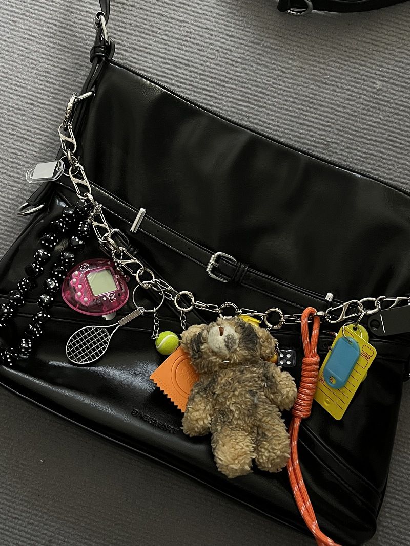 Original Multi Element Long And Complex Bear Bag Chain Bag Pendant Niche High End Bag Pendant Cross Border E Commerce_voghion.com
