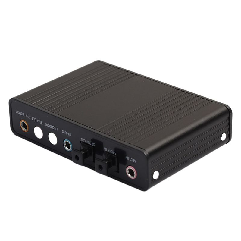 Xinweiqing USB 2.0 External 6 Channel 5.1 Optical Audio Sound Card for Notebook Laptop PC_voghion.com