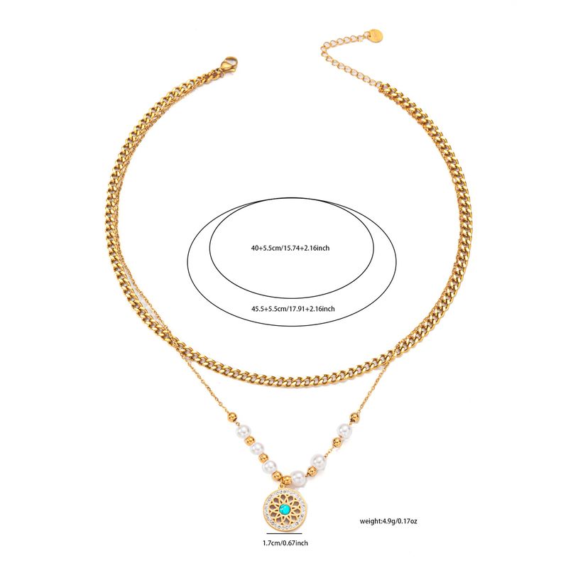 Großhandel Schmuck Grundlegende Herzform Titan Stahl Überzug Anhänger Halskette_voghion.com