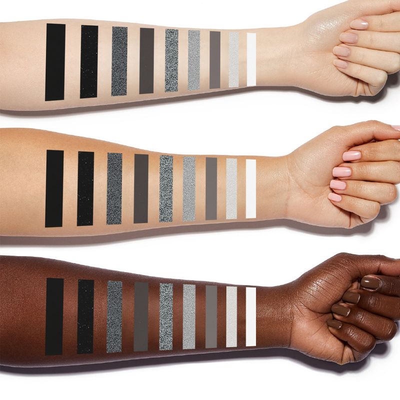 Paleta de sombras de ojos ahumadas de 9 colores Panda Pearl Matte Silver Cement Gray Dark Black, maquillaje resistente al agua_voghion.com