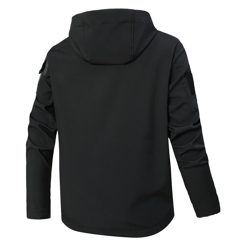 Chaqueta corta para hombre para climas extremadamente fríos: abrigo táctico cortavientos con forro polar para senderismo, caza y aventuras al aire libre._voghion.com