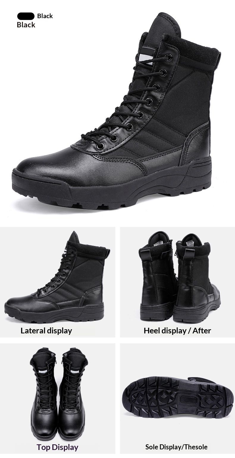 WalkPrime Factory Direct Cross-Border Men And Women Training Camping Hiking Tactical Mountaineering Shoes Combat Boots_voghion.com