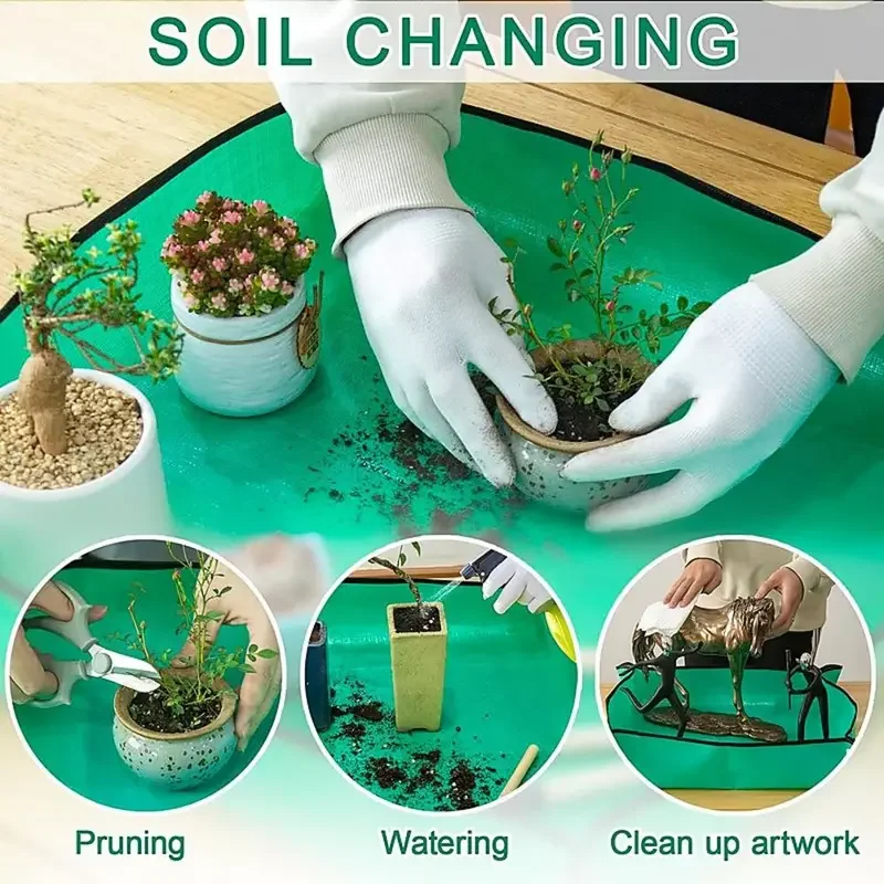Reusable Potting Mat - Thickened Waterproof Soil Catcher For Indoor Plants EU Garden Tool_voghion.com