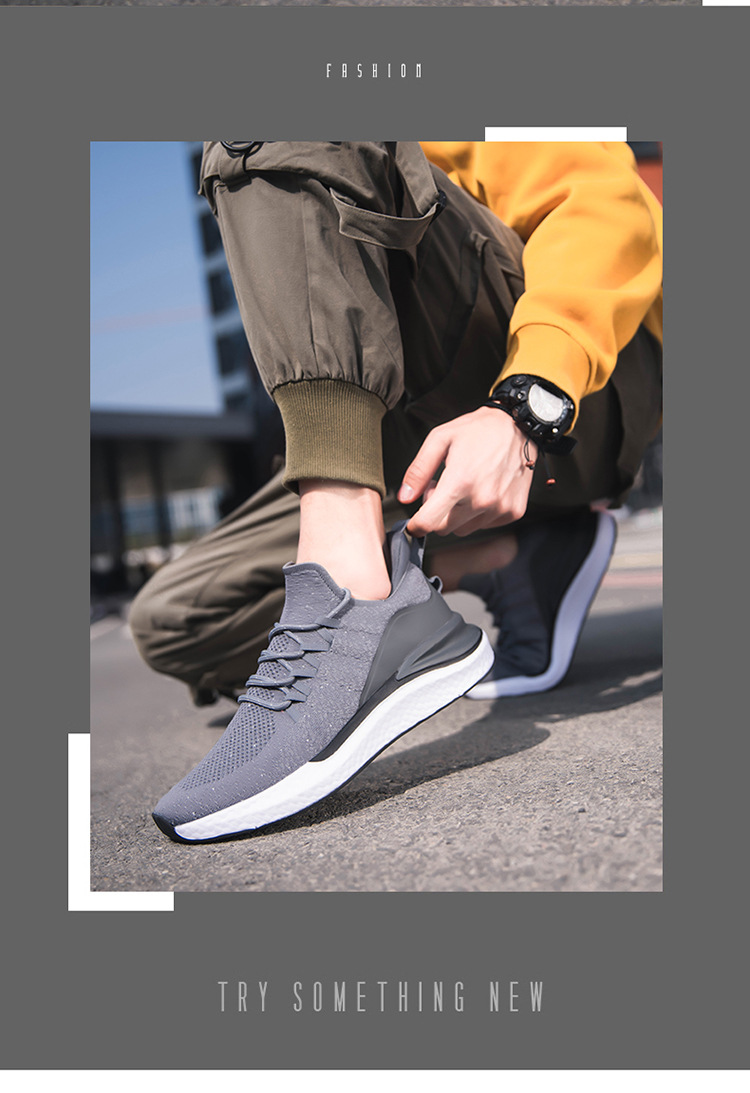 Nuove scarpe da uomo in tessuto volante transfrontaliero, scarpe casual, scarpe alla moda coreane, produttori di sneaker di moda le distribuiscono una per una_voghion.com