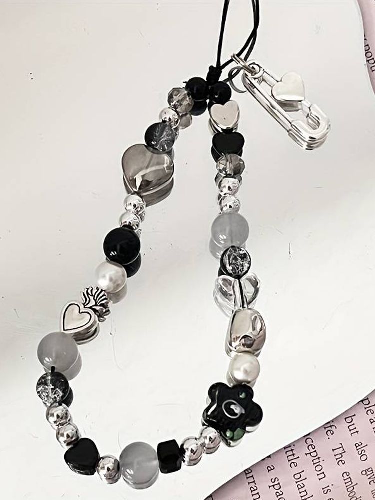 Herz Telefon Charm Strap Blume Perle Anhänger Trendy Armband Für IPhone Samsung Zubehör Hängende Seil Für Süße Mädchen Frau_voghion.com
