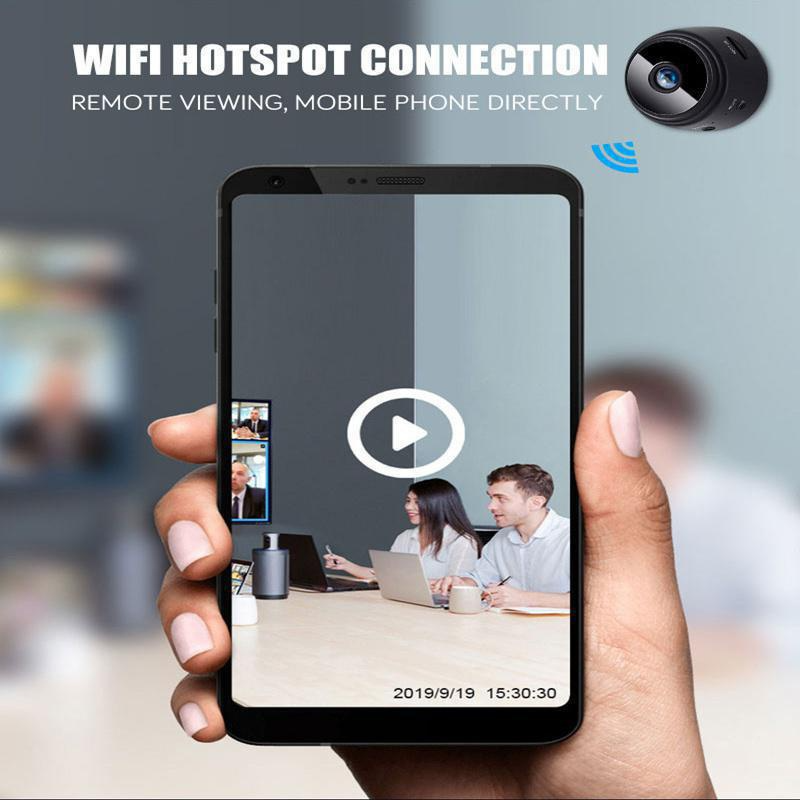 (1/2/4 szt.) 2023 Kamera Mini WiFi Szpieg Full HD 1080P Bezprzewodowa Ukryta Kamera Aktywowana Noktowizor Bezpieczeństwo Niania Kamera Nadzorcza Do Samochodu Dom Biuro_voghion.com