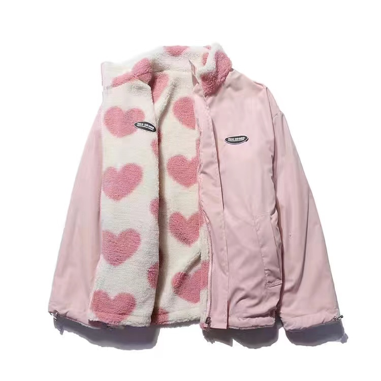 Giacca da donna in pelliccia sintetica di coniglio autunno e inverno 2023 nuova giacca in peluche da donna con cappuccio sciolto imbottito in cotone spesso_voghion.com
