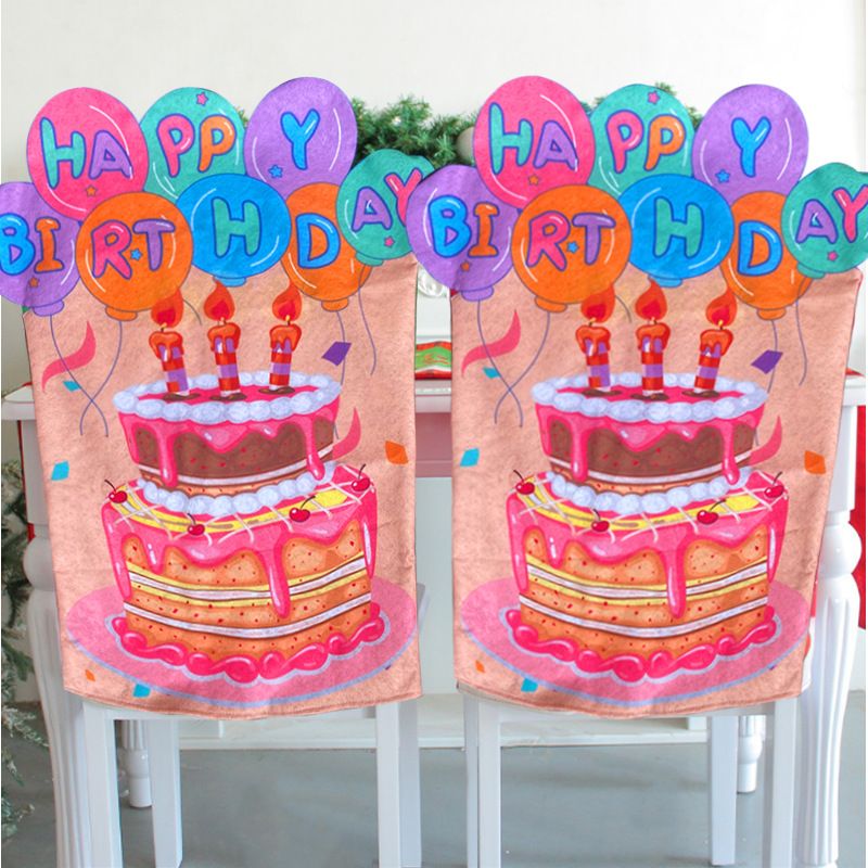 New Table And Decoration Children's Birthday Hotel Props Elastic One-piece Chair Covers Customizable Patterns_voghion.com