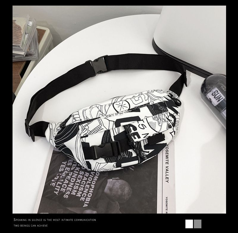 Sport Multifunktionale Outdoor Running Hüfttasche Freizeit Herren Verschleißfeste Brust Trendy Mobile Umhängetasche_voghion.com