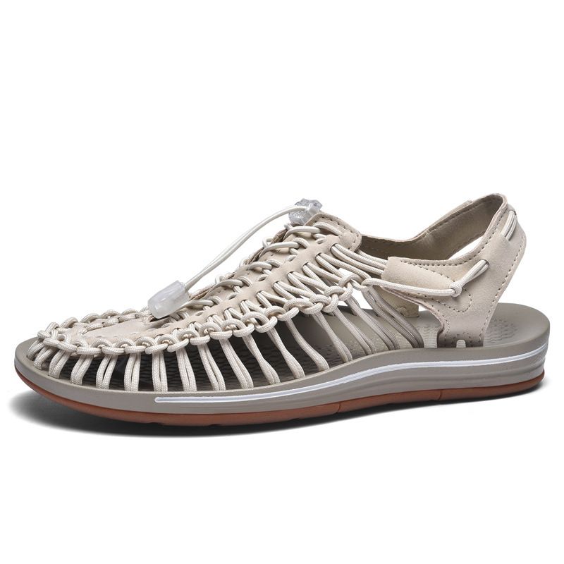 Sandali estivi Baotou di qualità imbattibile, coppia, alla moda, in maglia, traspiranti, casual, da uomo e da donna, taglia 48, grandi e leggeri, da pescatore._voghion.com
