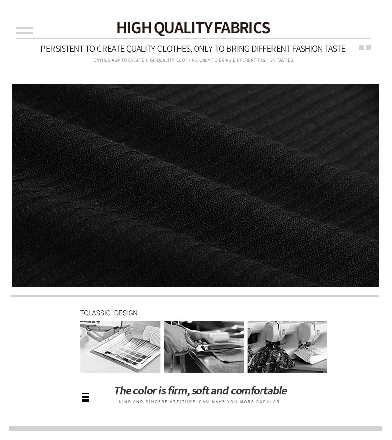 Pull noir à manches longues et col en V, couleur unie, coupe slim_voghion.com