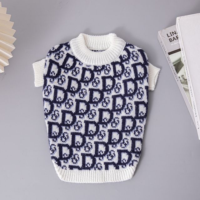 New Autumn And Winter Luxury Pet Sweater High Elastic Double Layer Warm Corgi Dachshund Dog Clothes_voghion.com