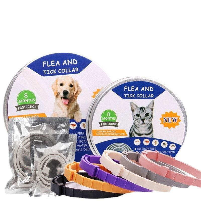 Pet Adjustable Dog Cat Anti-Lice Flea Tick Deworming Collar_voghion.com