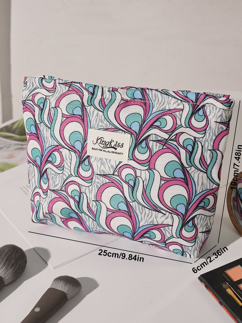 TK Xiyin Cross Border Spezialversorgung Graffiti Geometrisches Hochwertiges Stickmuster Hochwertige tragbare Aufbewahrungskosmetiktasche Fabrik_voghion.com