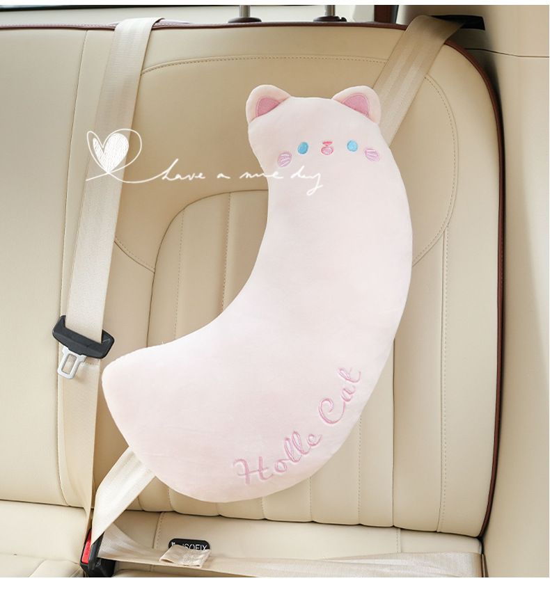 Car cartoon interior pillow cute child anti pinch car seat belt shoulder protector_voghion.com