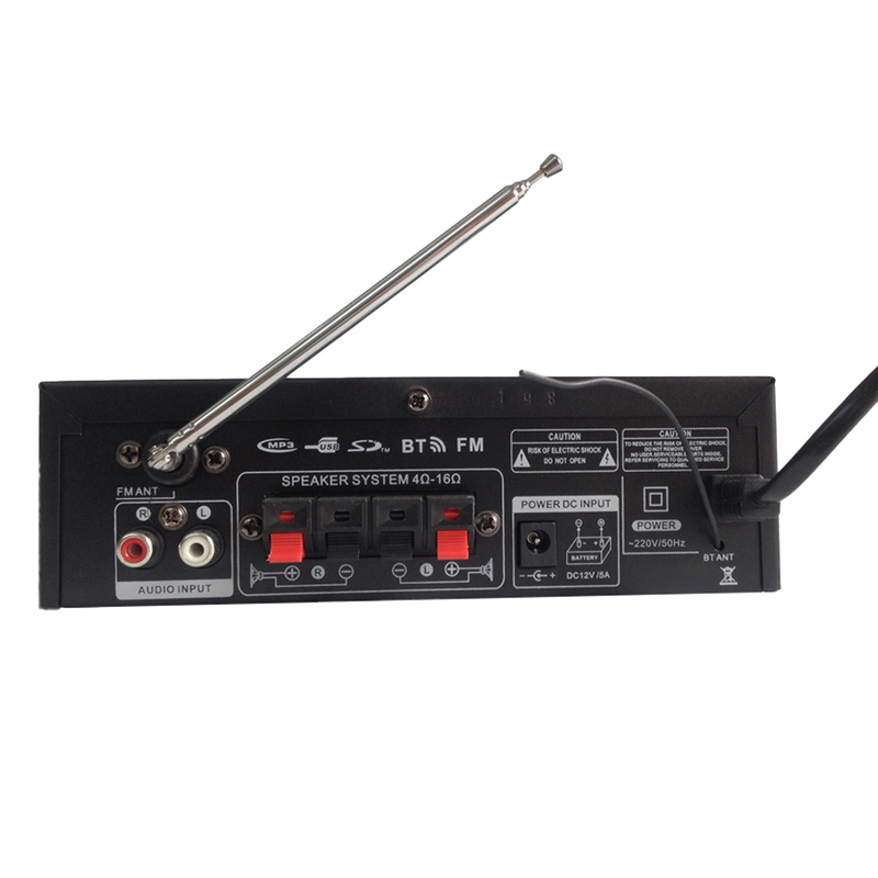 BT-298A Power Amplifier Practical Liquid-crystal Display 2CH 12V/220V 600W HiFi Bluetooth-compatible 5.0 Audio Amplificador For Home_voghion.com