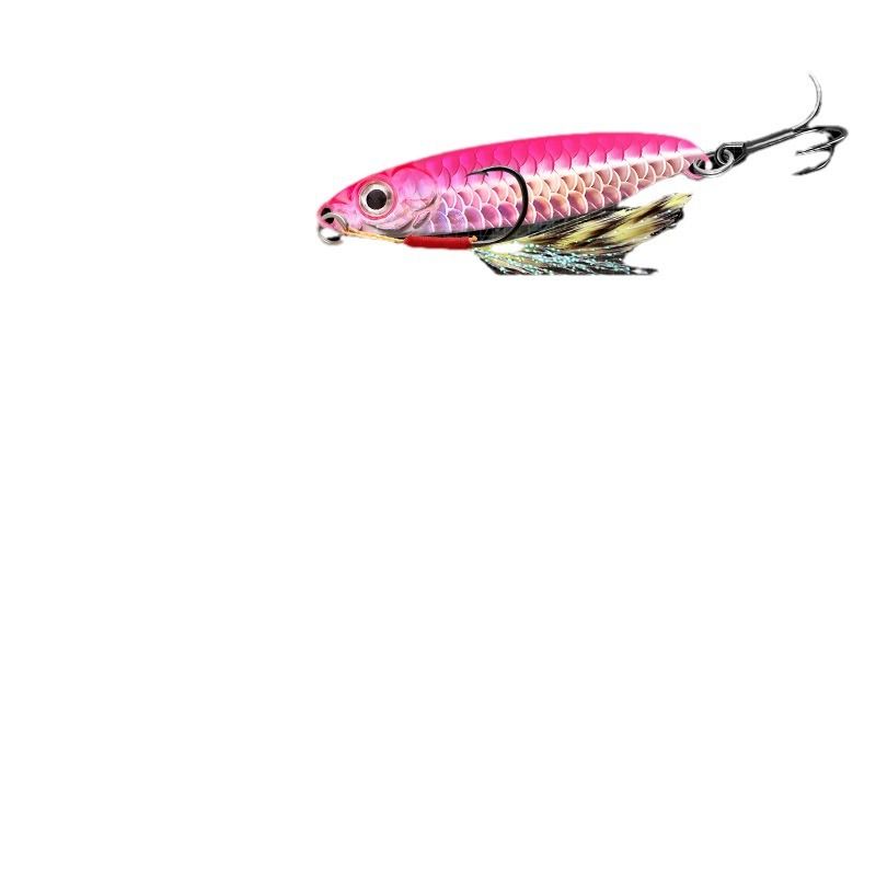 Yan Fish Scale Pattern Long Casting Floating Blue Small Iron Plate Sequin Sea Fishing Swordfish Lure Bait_voghion.com