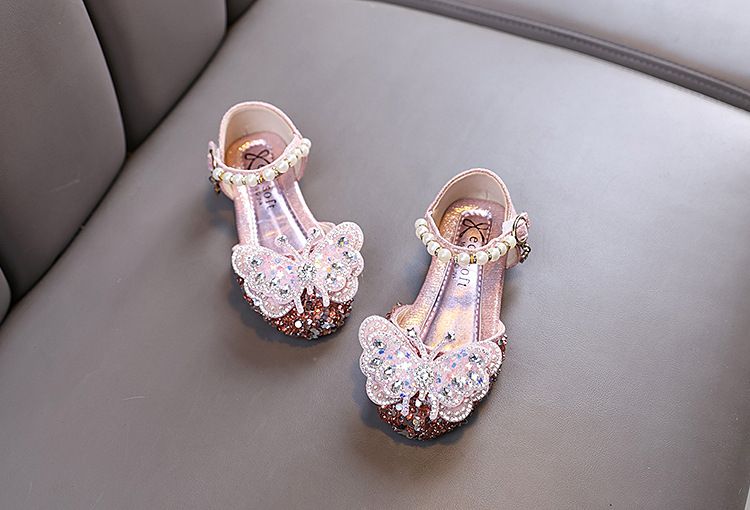 Nuove scarpe da ballo per bambine, principessa, con diamanti, singole, da donna_voghion.com