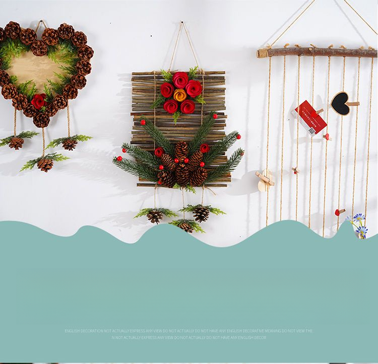 Décoration Pomme de pin Gland Fleur Fait main DIY Forêt Maternelle Création environnementale Branches séchées Sauvage Créatif_voghion.com