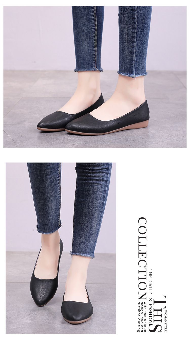Autumn Essentials Women's Pointed-toe Ballet Flats_voghion.com
