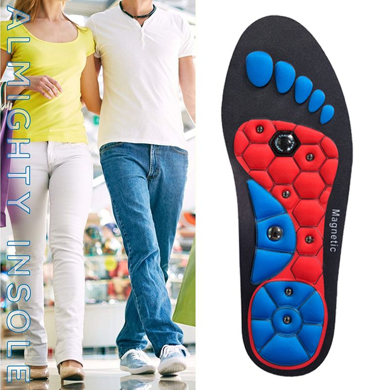 Cushioned massage insole for women can be tailored magnetic therapy insole_voghion.com