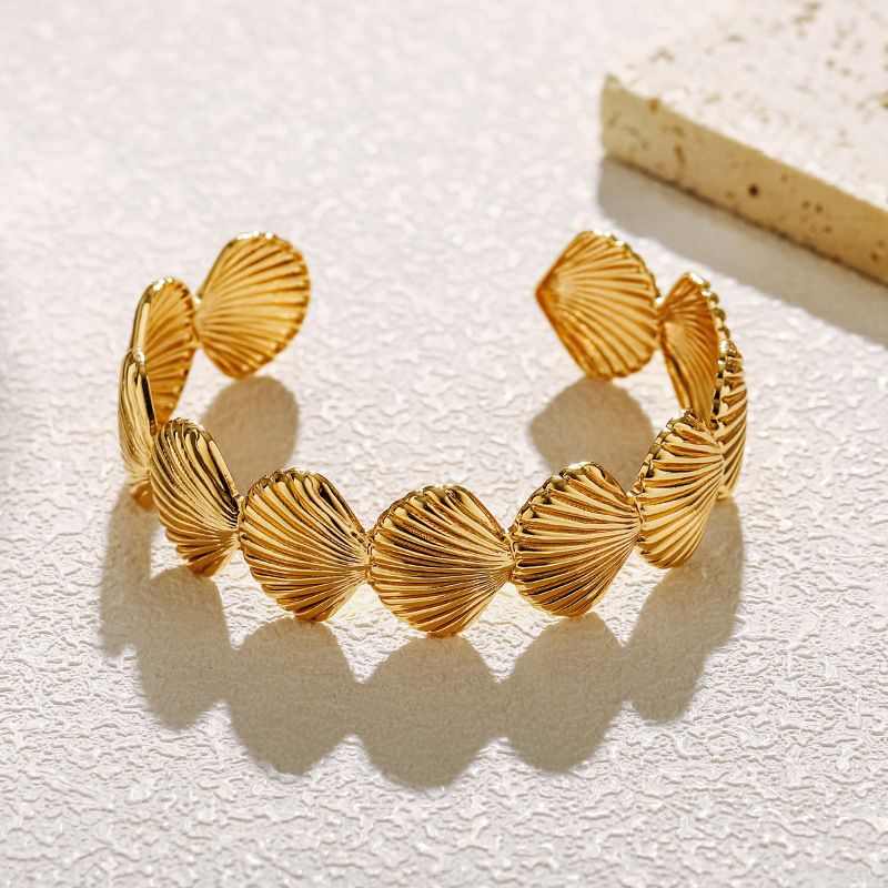 Sommer Strand Urlaub Ozean Element Shell Armband Open Design Schmuck Mode Alle Match Farbe Erhaltung Armband_voghion.com