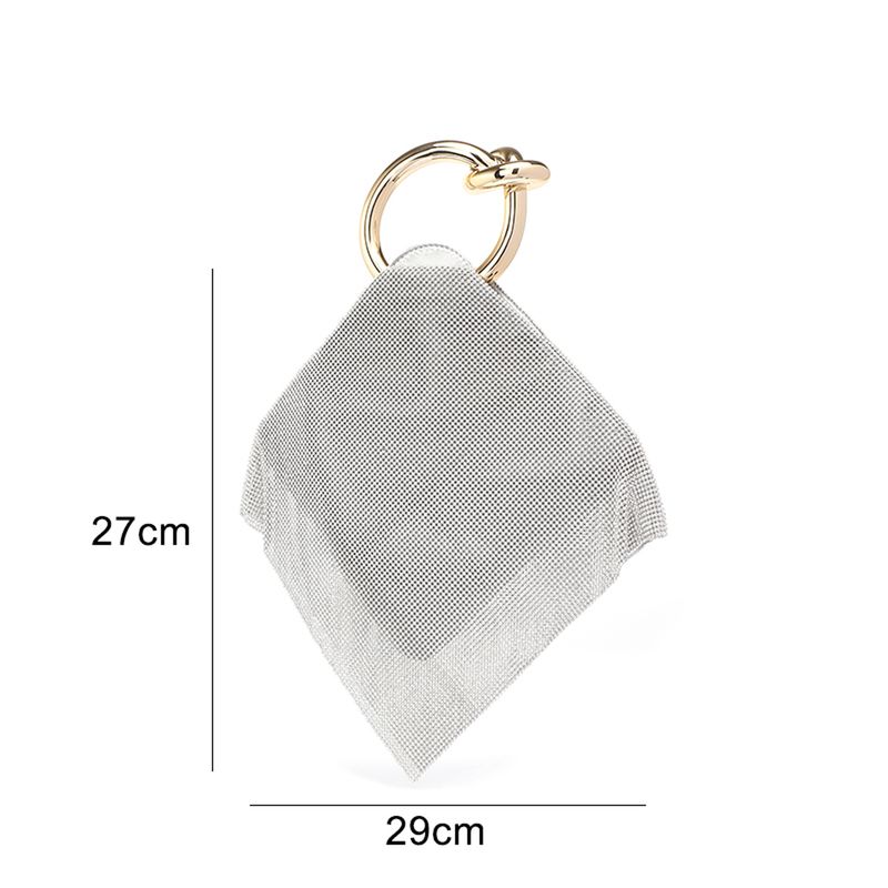 2023 Damen-Einzelschulterhandtasche, exquisite Nischen-High-End-Mehrfach-Schatzfisch-Diamant-Abend-Unterarmtasche_voghion.com