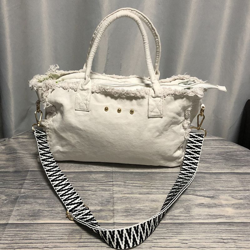 Großes Fassungsvermögen, Reisetasche aus gebürstetem, gewaschenem Canvas, grenzüberschreitende, modische, tragbare Ein-Schulter-Yogatasche, Wochenend- und Freizeitreisetasche_voghion.com