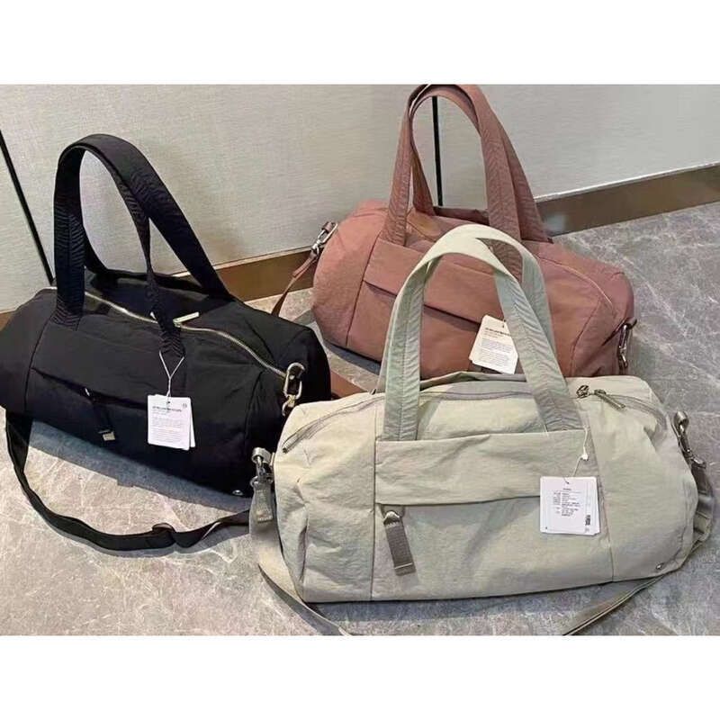 Borsa a tracolla cilindrica con cerniera, grande capacità, borsa da viaggio_voghion.com