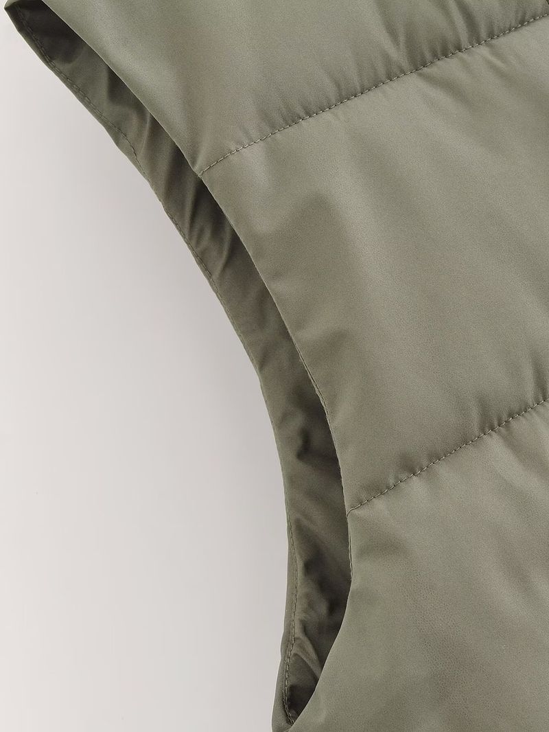 Giacca gilet lunga in cotone per abbigliamento donna autunno e inverno 2024 nuova moda_voghion.com