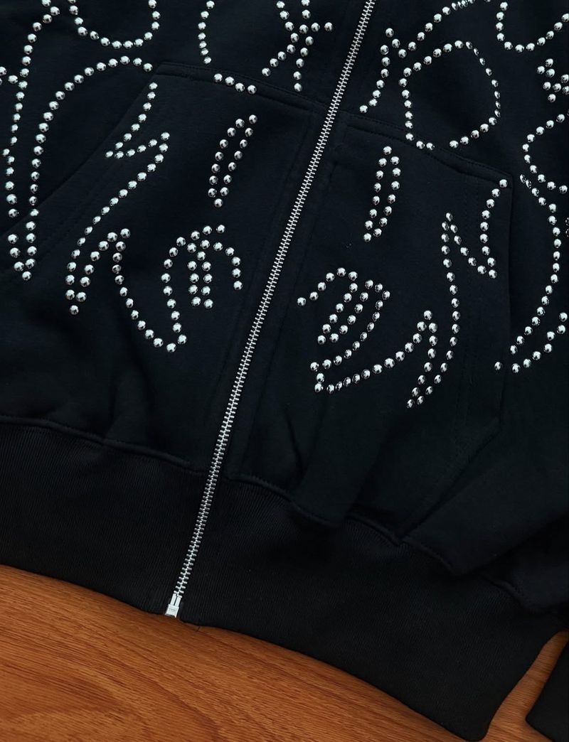 Felpa con cappuccio e cerniera da uomo, stile hip hop, stile street, stile hot, stile gotico, stile casual, unisex_voghion.com