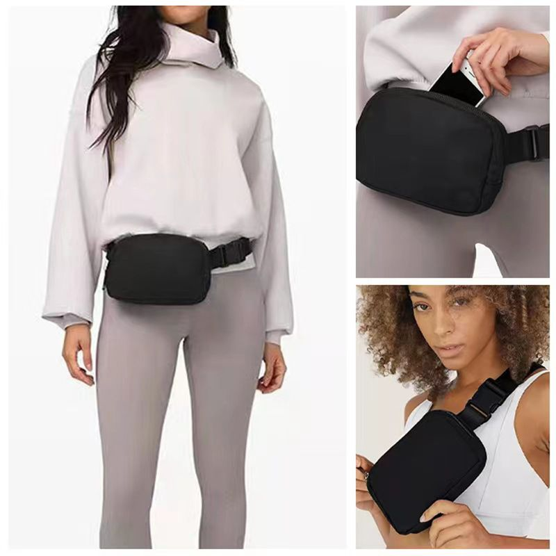 Lihao Unisex Gym Bag Adjustable Buckle Strap Large Capacity Multipurpose Sport Waistbag Fanny Pack for Sports-Khaki_voghion.com