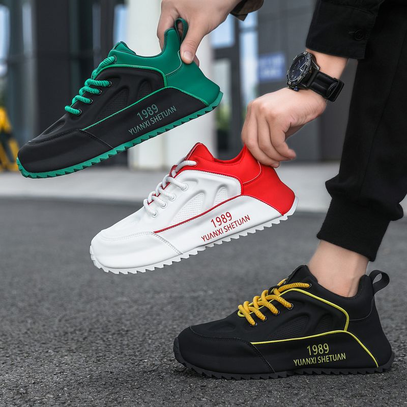 Unschlagbare Qualität Herren Herbst Marke High-End Vielseitig Casual Sport Laufhöhe Erhöhung Tasche Sohle Schwarz Dad Trendy Schuhe_voghion.com