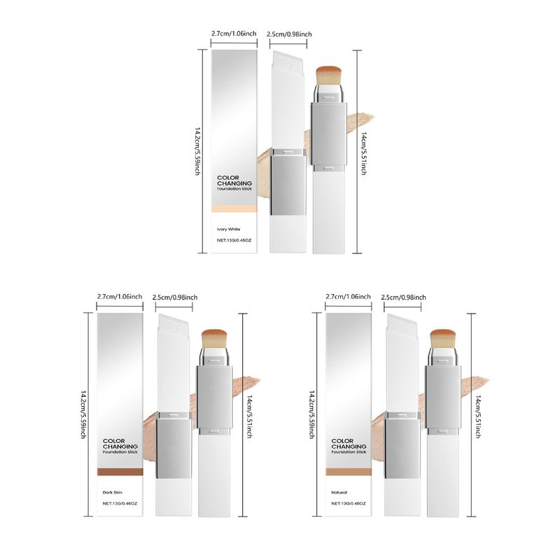 2-in-1-Farbwechselstift, leichte, feuchtigkeitsspendende, nährende, matte, klare, nicht klumpende Grundierung für den täglichen Gebrauch_voghion.com