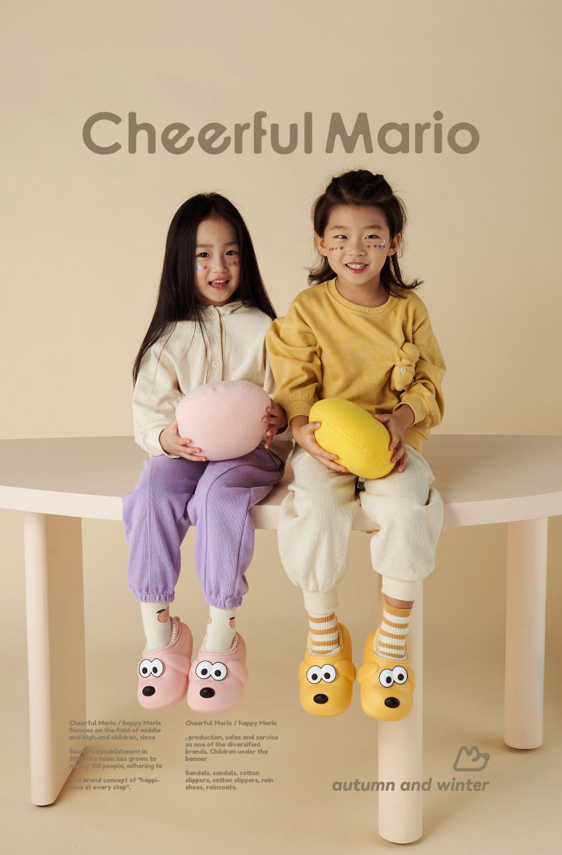 Pantofole in cotone per bambini autunnali e invernali, pantofole morbide, impermeabili e antiscivolo, pantofole in cotone per bambini, invernali, da interno_voghion.com