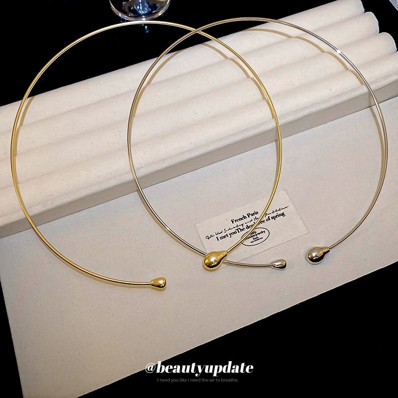 Collier ras du cou en métal, tempérament froid et cool, élégant et tendance, accessoire haut de gamme pour femme (2025)_voghion.com