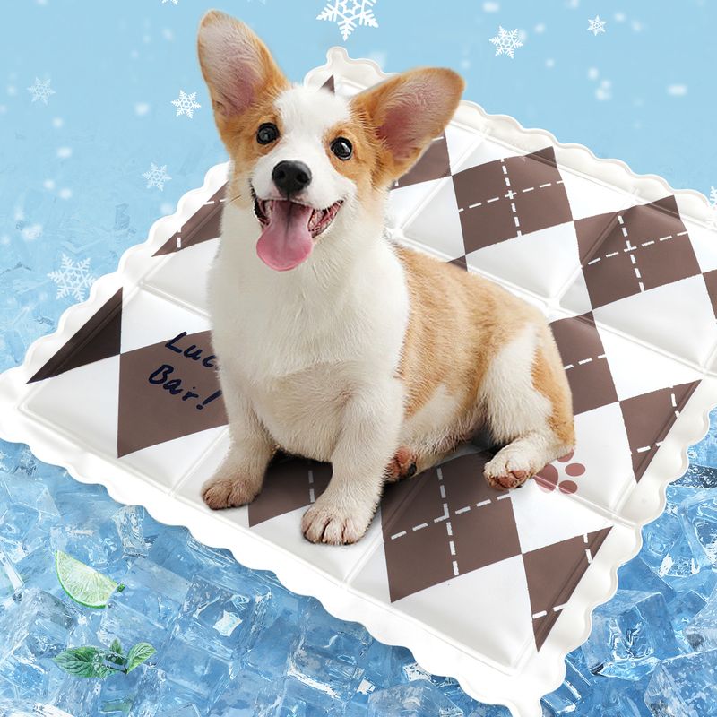 Haustier-Sommer-Hundebett für Hunde und Katzen, kühlende Gelmatte, schmutzabweisend, kühles Gefühl, Schlafunterlage_voghion.com