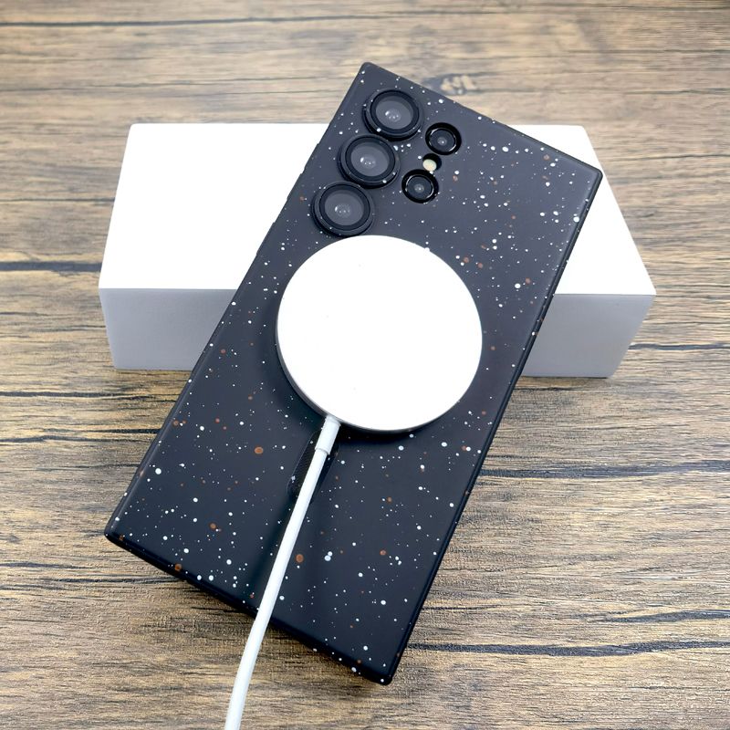 Luxury Silicone Case For Samsung Galaxy S25 S24 S23 S22 S21 S20 Ultra Plus Note 20 10 FE For Magsafe Wireless Charge Full Cover_voghion.com