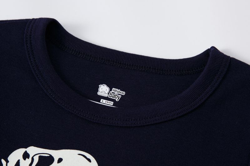 Ropa para niños, pijamas de algodón para bebés, de manga corta, con ribete de algodón, ropa para niños, ropa para el hogar con aire acondicionado._voghion.com