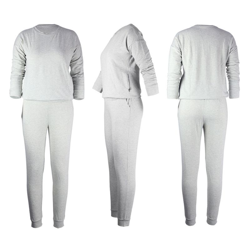 Set da donna casual in due pezzi a maniche lunghe tinta unita multicolore da strada_voghion.com