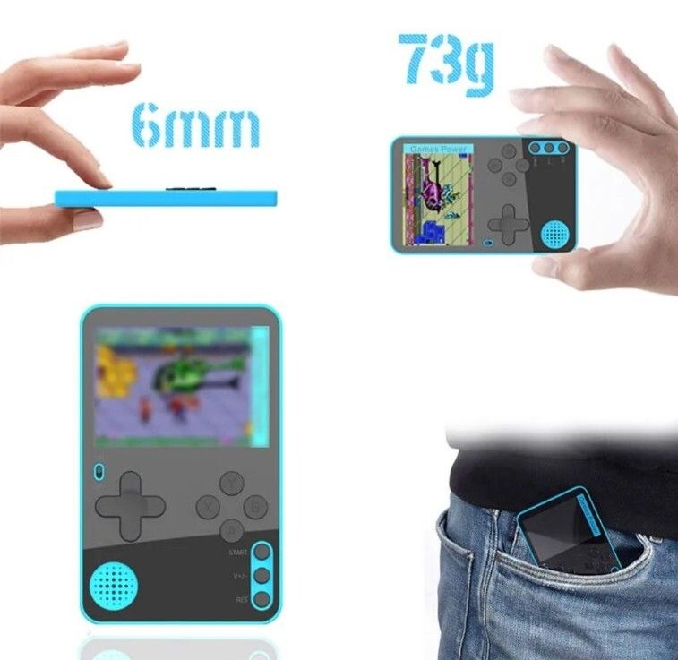 Handheld 500 Classic Games Retro Video Games Pocket Size Console UK_voghion.com