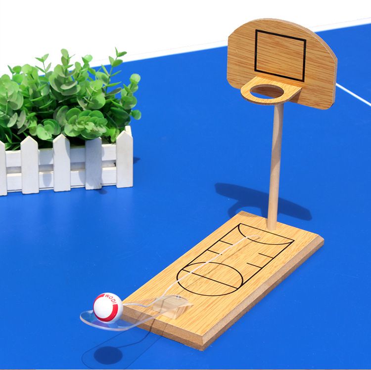 Mini panier de basket-ball en bois, jeu de bureau interactif parent-enfant, jouet éducatif et ludique pour enfants_voghion.com
